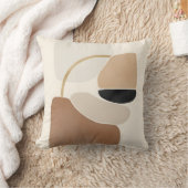 Neutral Abstract Shapes | Minimal Modern Fine Art クッション (ブランケット)