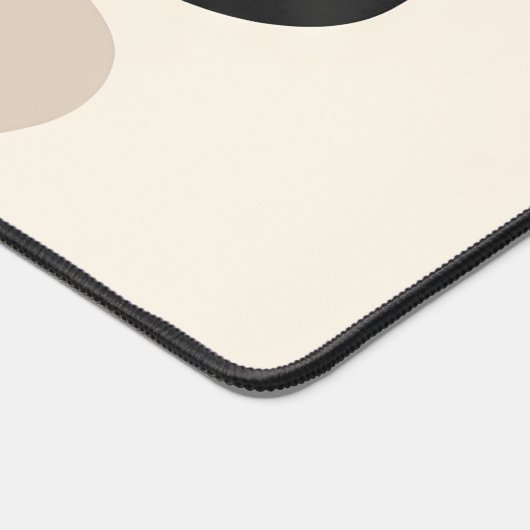 Neutral Abstract Shapes | Minimal Modern Fine Art  デスクマット (コーナー)