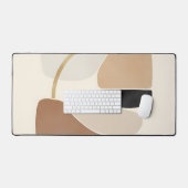 Neutral Abstract Shapes | Minimal Modern Fine Art  デスクマット (キーボード&マウス)