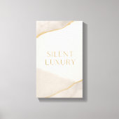 Neutral Aesthetic Canvas – Quiet Luxury Home Decor キャンバスプリント (正面)