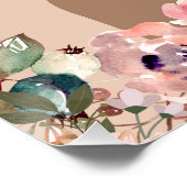 Neutral Aesthetic Woman Botanical ポスター (コーナー)