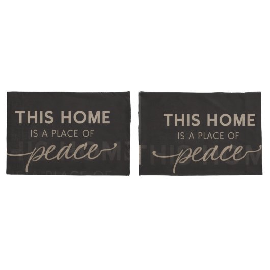 Neutral Affirmation Pillowcase | Modern Calm Home  枕カバー (バックセット)