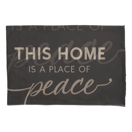 Neutral Affirmation Pillowcase | Modern Calm Home  枕カバー (正面左)