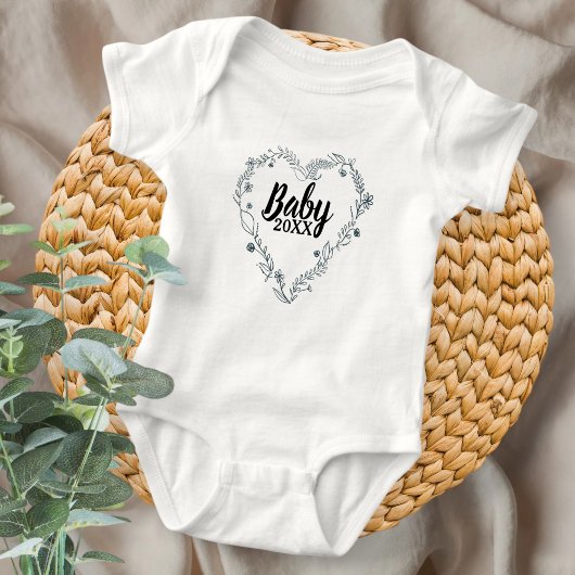 Neutral  announce the pregnancy with the body ベビーボディスーツ