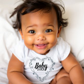 Neutral  announce the pregnancy with the body ベビーボディスーツ