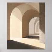 Neutral Arch Wall Art for Living Room Decor ポスター (正面)