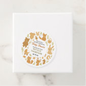 Neutral Baby Boy Shower | Cute Safari Animal フェイバータグ (インサイチュ)