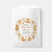Neutral Baby Boy Shower | Cute Safari Animal フェイバーバッグ (正面)