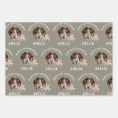 Neutral Baby’s 1st Christmas Train Keepsake Photo ラッピングペーパーシート (正面3)