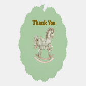Neutral Baby Shower Thank You Paper Ornament オーナメントカード (右)
