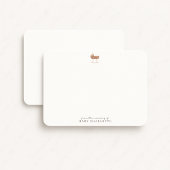 Neutral Bassinet Nursery Note Card 招待状
