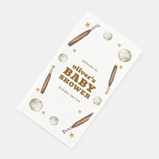 Neutral Batter Up Baseball Baby Shower Welcome  (コーナー)