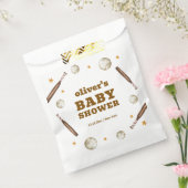 Neutral Batter Up Baseball Sport Boy Baby Shower  フェイバーバッグ (封をした状態)