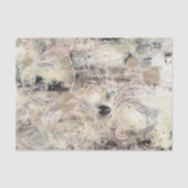 Neutral Beige Gray Abstract Decoupage Tissue Paper 薄葉紙 (正面)