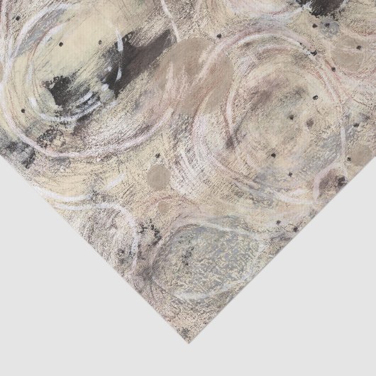 Neutral Beige Gray Abstract Decoupage Tissue Paper 薄葉紙 (詳細)