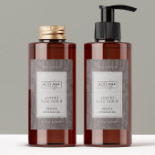 Neutral Beige Taupe Boho Waterproof Product Label フードラベル