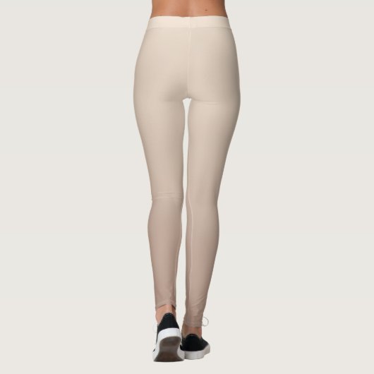 Neutral Beige Taupe Ombre レギンス (裏面)