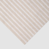 Neutral Beige White Stripes 薄葉紙 (詳細)