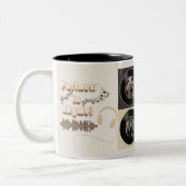 Neutral Best Friend Vinyl Photo Personalized Gift  ツートーンマグカップ (左)