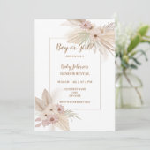 Neutral Bohoをテーマにした性別による招待の公開 招待状 (スタンド正面)