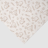 Neutral Boho Easter Bunny Goose Spring Beige 薄葉紙 (詳細)