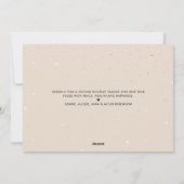 Neutral Boho Greenery金ゴールドドライブラシ効果写真 シーズンカード (裏面)