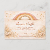 Neutral Boho Rainbow Diapper Raffle エンクロージャーカード (正面)