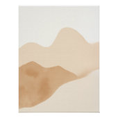 Neutral Boho Watercolor Poster | Digital Download ポスター (正面)