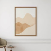 Neutral Boho Watercolor Poster | Digital Download ポスター