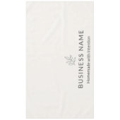 Neutral Botanical Logo Display Minimalist  テーブルクロス (正面)