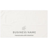 Neutral Botanical Logo Display Minimalist  テーブルクロス (正面(横))