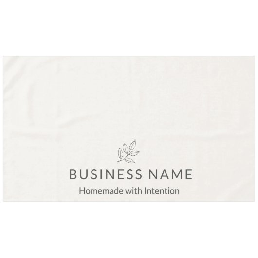 Neutral Botanical Logo Display Minimalist  テーブルクロス (正面(横))