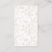 Neutral Bow Baby Shower Book  エンクロージャーカード (裏面)