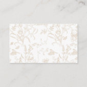 Neutral Bow Baby Shower Diaper Raffle エンクロージャーカード (裏面)