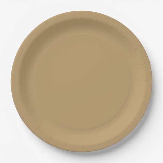 Neutral Brown Paper Plate ペーパープレート (正面)