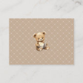 Neutral Brown Teddy Bear - Books for Baby エンクロージャーカード (裏面)