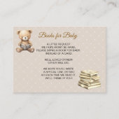 Neutral Brown Teddy Bear - Books for Baby エンクロージャーカード (正面)