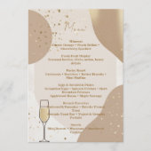 Neutral Brunch Menu Card – Minimalist Beige 招待状 (正面)