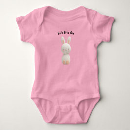Neutral Bunny Baby Bodysuit – Newborn Gift ベビーボディスーツ