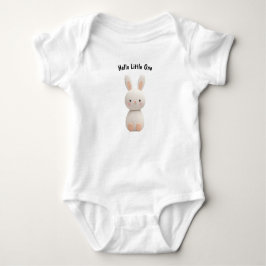 Neutral Bunny Baby Bodysuit – Newborn Gift ベビーボディスーツ