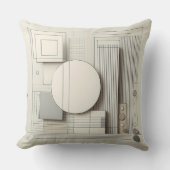 Neutral Circle Grid クッション (正面)