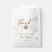 Neutral Cloud Boho Mr Onederful Thank You Party フェイバーバッグ (正面)