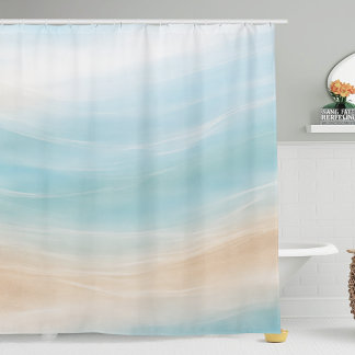 Neutral Coastal Shower Curtain シャワーカーテン