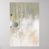 Neutral Contemporary Abstract art Poster ポスター (正面)
