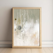 Neutral Contemporary Abstract art Poster ポスター