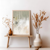 Neutral Contemporary Abstract art Poster ポスター