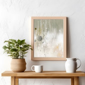 Neutral Contemporary Abstract art Poster ポスター