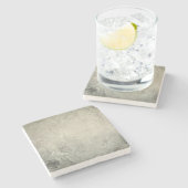 Neutral Cozy Timeless Subtle Minimal Distressed  ストーンコースター (横)