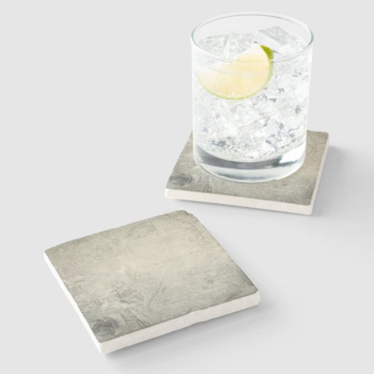 Neutral Cozy Timeless Subtle Minimal Distressed  ストーンコースター (横)