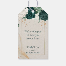 Neutral Cream Lavender Touch Emerald Green ギフトタグ